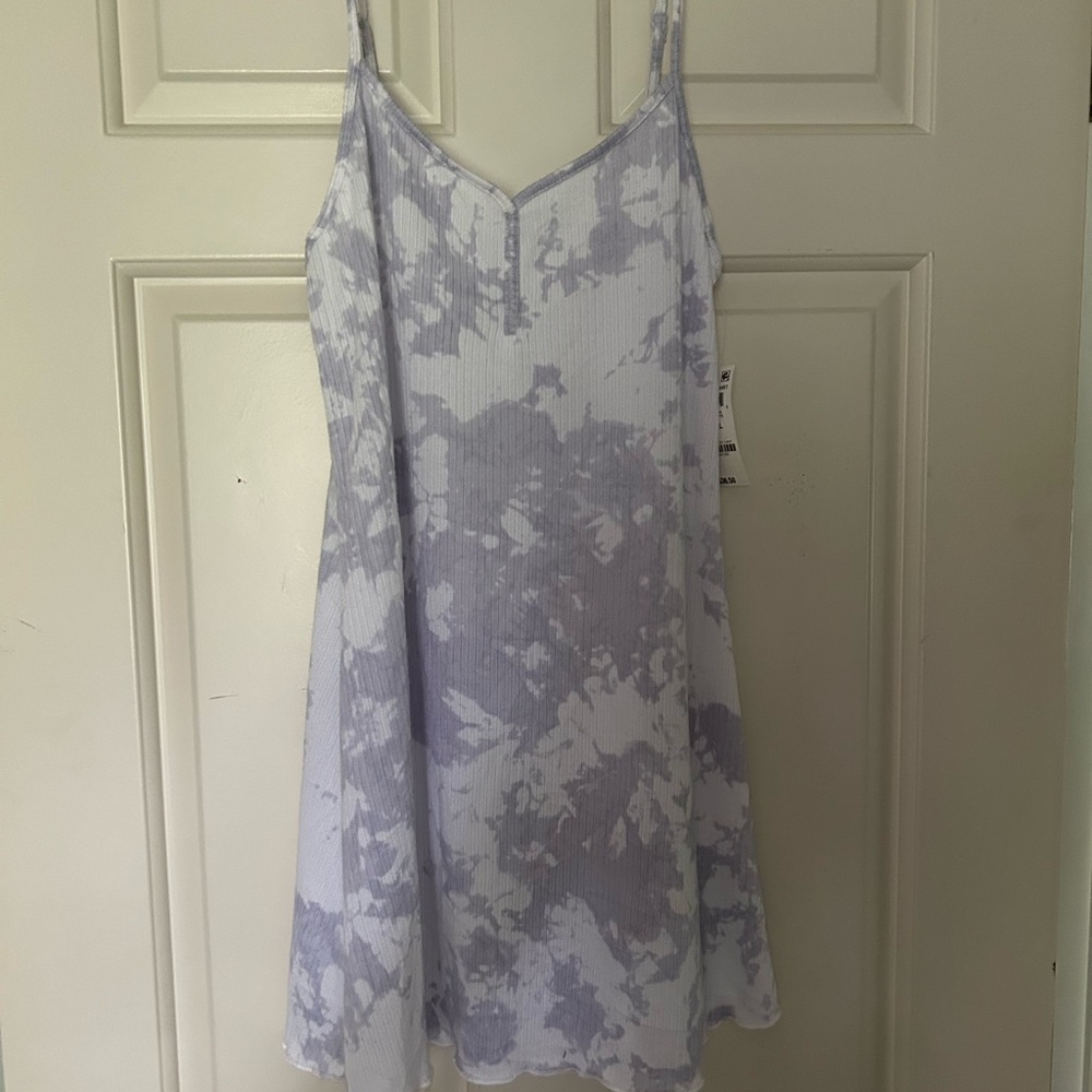Purple Tie-Dye Slip Gown Suze Small